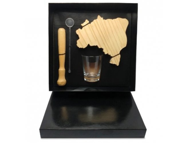 Kit Caipirinha com Tbua, Socador e Copo