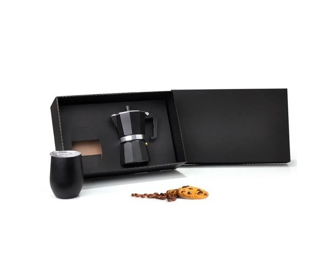 Kit Para Caf Com Cafeteira Italiana - 2 Ps